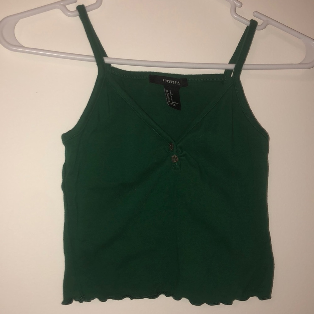 Green summer tank top